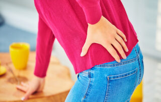 person with hip pain