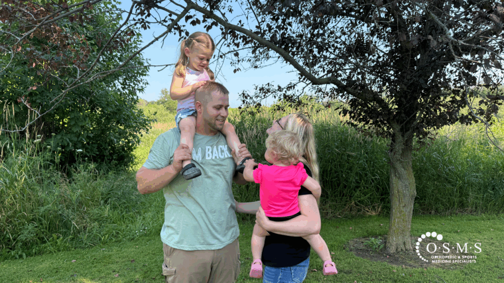 Justin I'm Back - Family Interacting