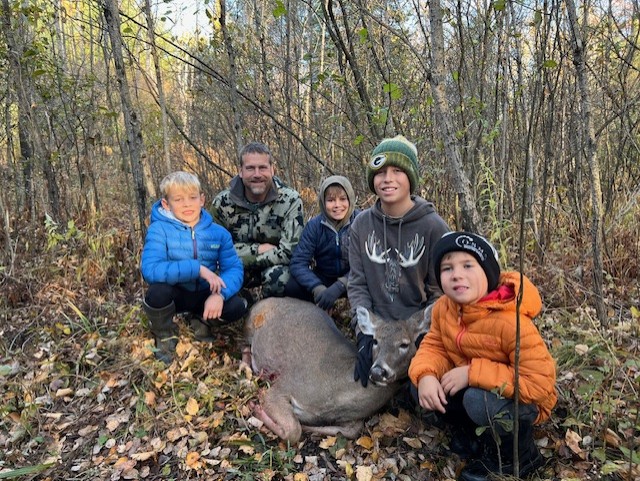 Dr. Steve Schechinger Hunting with his kids